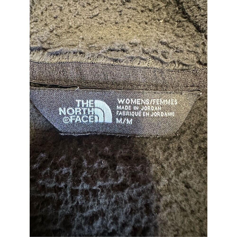 The North Face Women’s Medium Campshire Hoodie Black 1/4 Zip Sherpa Pullover - Picture 10 of 11